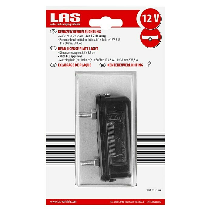 LAS Kennzeichenbeleuchtung (1 Stk., 12 V) | BAUHAUS