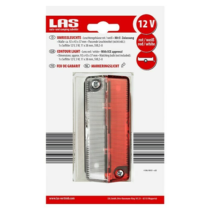 LAS Begrenzungsleuchte (1 Stk., Rot) | BAUHAUS