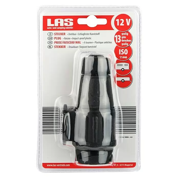 LAS Stecker - 13-polig, 12 V - Vorderansicht