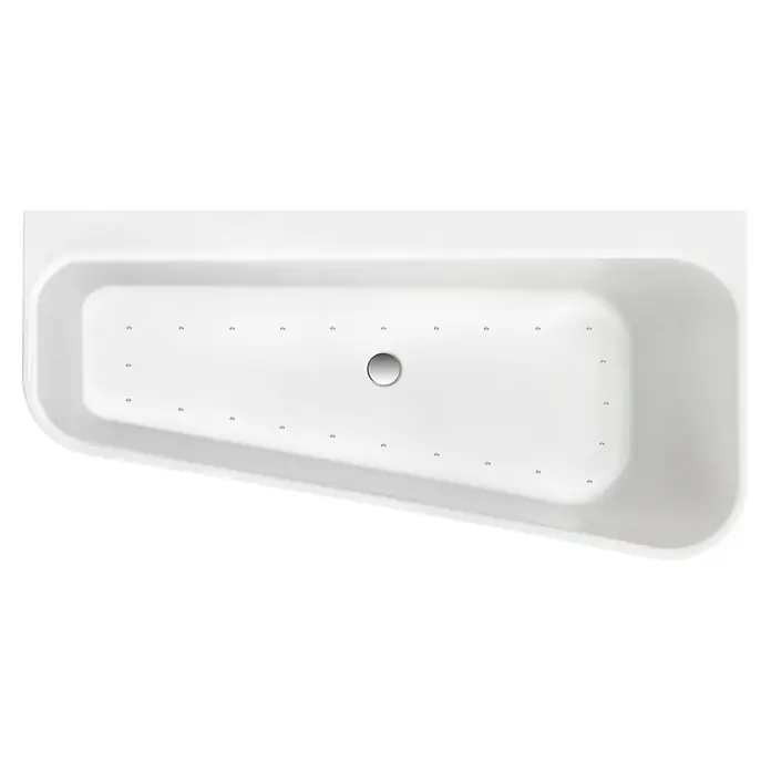 Ottofond Whirlpool Debby155 x 75 cm, Sanitäracryl, Weiß, Silent, Linksseitig - Weisse Badewanne mit Whirlpool-Düsen für entspannende Bäder. Das moderne Design fügt sich nahtlos in jedes Badezimmer ein.