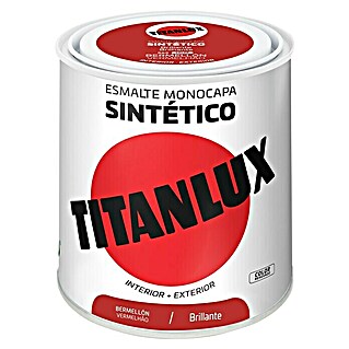 Titanlux Esmalte de color Sintético (Bermellón, 250 ml, Brillante)