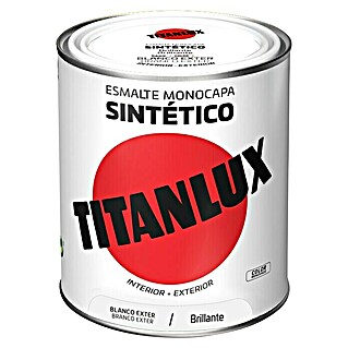 Titanlux Esmalte de color Sintético (Blanco exter, 750 ml, Brillante)