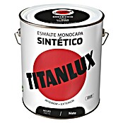 Titanlux Esmalte de color Sintético (Negro, Mate, 4 l, Base disolvente) | BAUHAUS