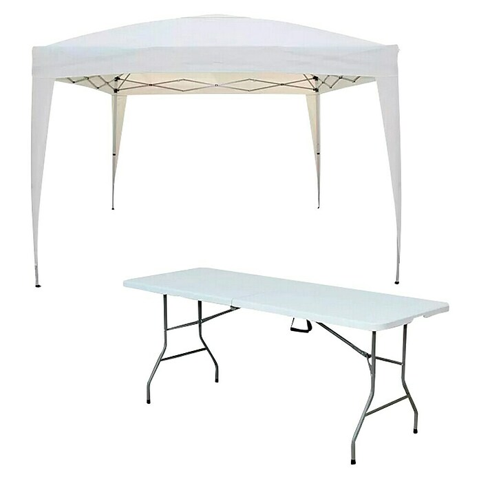 Carpa plegable Easy Up + Mesa plegable Every (An x Pr: 300 x 300 cm) | BAUHAUS