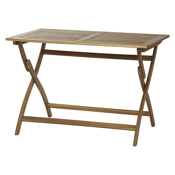 Siena Garden GartentischL x B x H: 110 x 70 x 74,5 cm, Akazie, Natur, Klappbar