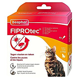 Beaphar Ongedierte-Stop FIPROtec® Spot-On (4 st., Katten)