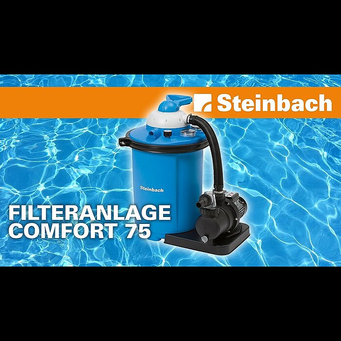 Steinbach Sandfilteranlage Comfort 75 (Passend für Poolgröße: 40.000 l, Filterleistung: 7.800 l/h) | BAUHAUS