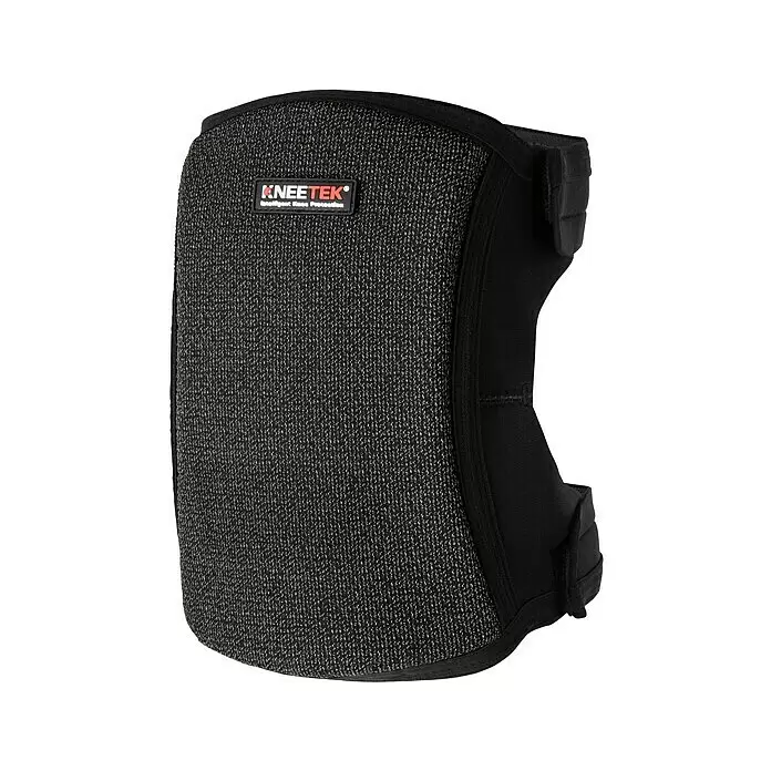 Kneetek Knieschoner Profi Line KevProSoft - Schwarz, Schalenform - Schwarzer KNEETEK Knieschoner mit robuster, texturierter Frontplatte für intelligenten Knieschutz.