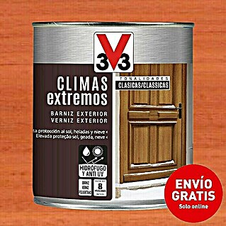 V33 Barniz para madera exterior Climas Extremos (Sapelly, Brillante, 750 ml)