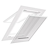 Easy Life easyLINE Dachfenster-Sonnen- & Insektenschutz (B x H: 140 x 170 cm, Farbe Rahmen: Weiß, Schraubbefestigung, Material Gewebe: Polyester)