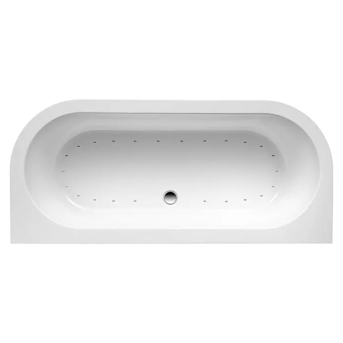Ottofond Whirlpool Siesta XS - 165 x 75 cm, Sanitäracryl, Weiß, Silent - Ovaler Whirlpool in Weiß, ausgestattet mit Düsen für eine entspannende Massage. Ideal für Ihr Badezimmer.