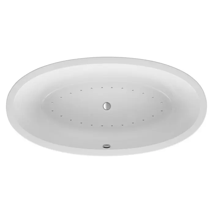 Ottofond Whirlpool Jade - 190 x 94 cm, Sanitäracryl, Weiß, Silent - Ovaler Whirlpool in Weiß mit Hydromassage-Düsen für entspannende Badeerlebnisse. Die perfekte Ergänzung für Ihr Badezimmer.