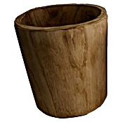 Vase Paulowna (Ø x H: 22 x 24 cm, Holz, Natur) | BAUHAUS