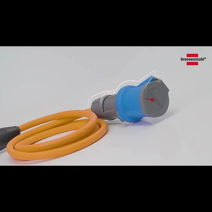Brennenstuhl Stecker Wasserdicht IP44 – Für Kabel 3G1,5 Und 3G2,5, Zum Selbstaufbau, Schwarz