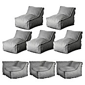 Loungemöbel-Set modular (8 -tlg., Grau, 3 Ecken, 5 Mitten) | BAUHAUS