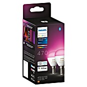 Philips Hue Smart-LED-Lampen-Set White & Color Ambiance Tropfen (E14, Dimmbar, RGBW, 470 lm, 5,1 W, 2 Stk.) | BAUHAUS