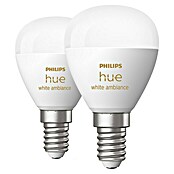 Philips Hue Smart-LED-Lampen Set White Ambiance Tropfen (E14, Dimmbar, Neutralweiß, 470 lm, 5,1 W, 2 Stk.) | BAUHAUS