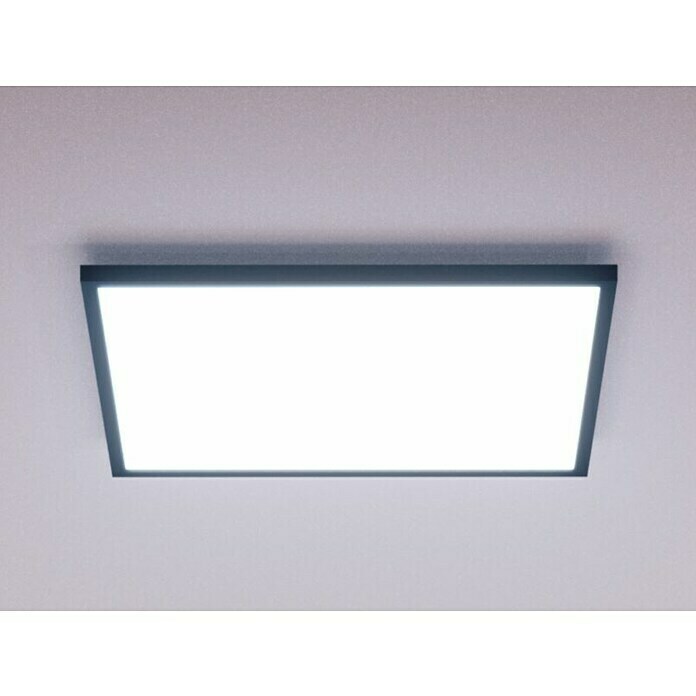 Philips Hue LED-Panel Aurelle (39 W, L x B x H: 60 x 60 x 4,6 cm, Schwarz, Warmweiß) | BAUHAUS