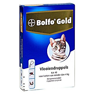 Bayer Ongedierte-Stop Bolfo Gold kat 40 Anti-vlooien pipetten (2 st., Geschikt voor: Katten)