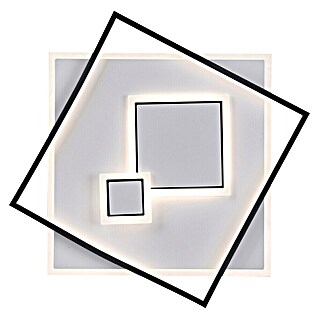 Paul Neuhaus Led-plafondlamp MAILAK (39 W, l x b x h: 57 x 57 x 6 cm, Wit, Warm wit)