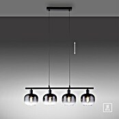 Just Light Zea Pendelleuchte (L x B x H: 68 x 14 x 120 cm, Schwarz, E14) | BAUHAUS