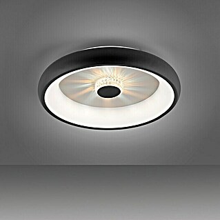 Just Light LED-Deckenleuchte rund VERTIGO (33 W, Ø x H: 46,5 x 9,5 cm, Schwarz, Mehrfarbig)