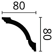 Nmc Decoflair Zierprofil Deckenleiste GO (2 m x 80 mm x 80 mm, Extrudiertes Polystyrol (XPS)) | BAUHAUS