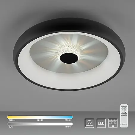 Just Light  LED-Deckenleuchte rund VERTIGO