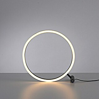 Just Light LED-Tischleuchte rund RITUS (13,5 W, Ø x H: 28,5 x 28,5 cm, 	Anthrazit, Warmweiß)