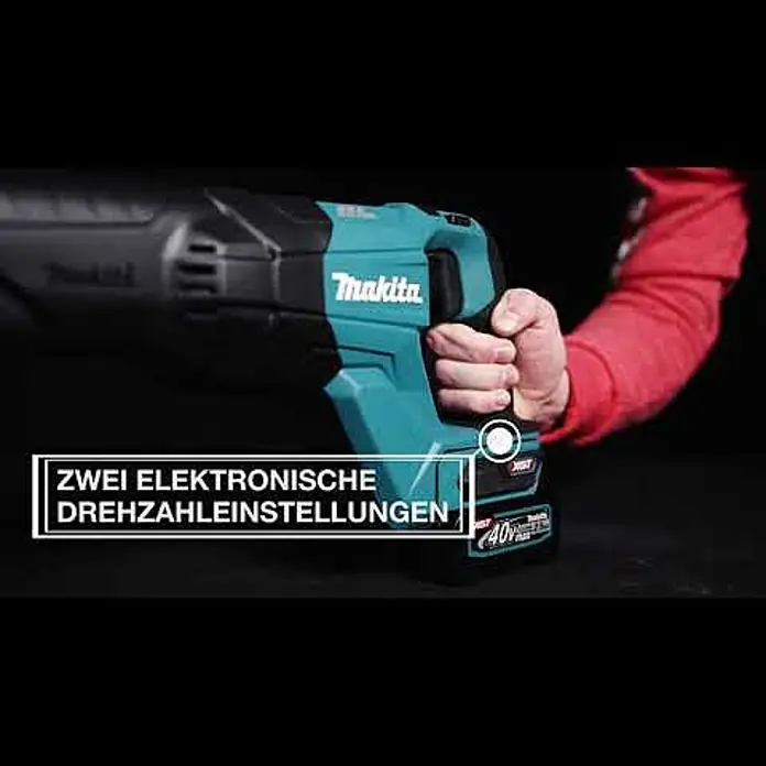 Makita XGT 40V max. Akku-Säbelsäge JR001GZ - 40 V, Ohne Akku, Leerlaufhubzahl: 0 /min - 3.000 /min - XGT Akku-Reciprosge JR001G 40 V max.