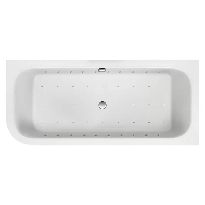 Ottofond Whirlpool Bonita180 x 80 cm, Sanitäracryl, Weiß, Light/Silent, Linksseitig