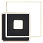 Just Light LED-Deckenleuchte DOMINO (30 W, L x B x H: 45 x 45 x 6,5 cm, Schwarz, Warmweiß) | BAUHAUS