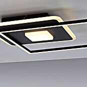 Just Light LED-Deckenleuchte DOMINO (30 W, L x B x H: 45 x 45 x 6,5 cm, Schwarz, Warmweiß) | BAUHAUS