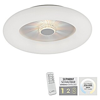 Just Light LED okrogla stropna svetilka VERTIGO (30 W, Ø x V: 50 x 13,5 cm, Bele barve, Večbarvno)