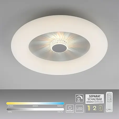 Just Light  LED-Deckenleuchte rund VERTIGO