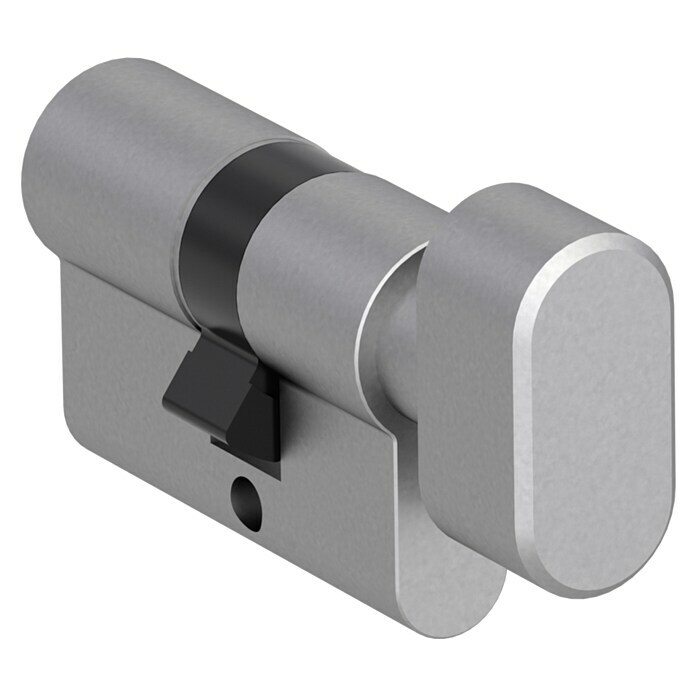 Diamond Doors WC-Knopfzylinder (Aluminium EV1, Tür nach außen öffnend, Geeignet für: Ganzglas-Drehtüren)
