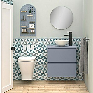 Conjunto de mueble de baño Nuca (60 cm, Azul, 3 pzs.)