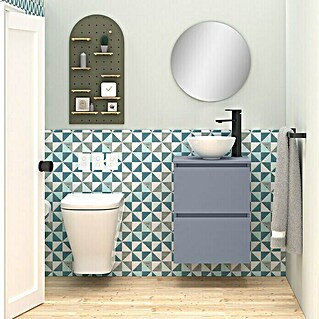Conjunto de mueble de baño Nuca (45 cm, Azul, 3 pzs.)