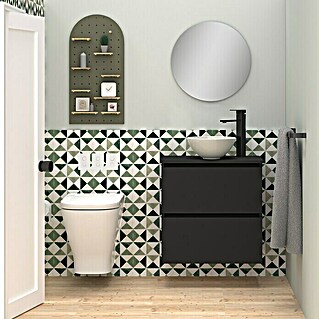 Mueble de baño de suelo Dundee color Blanco Lacado de 80 cm - Comprar  online al mejor precio.
