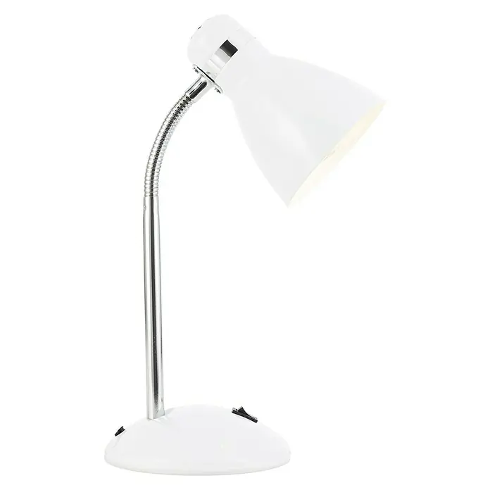 Brilliant LED-Tischleuchte Allison - L x B x H: 22 x 15,5 x 24,5 cm, Weiß - Die weiße Schreibtischlampe bietet helles, fokussiertes Licht, ideal zum Lesen und Arbeiten. Ihr flexibles Design passt sich Ihren Bedürfnissen an.