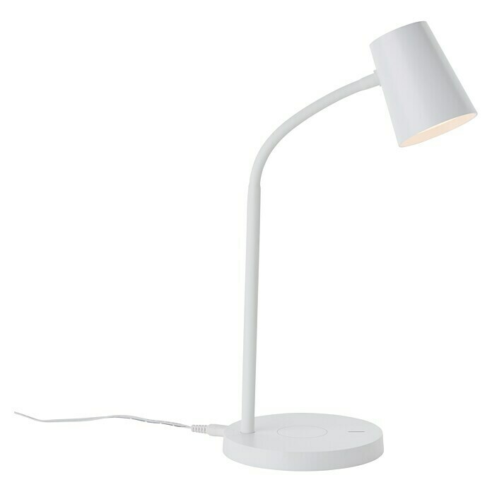 Brilliant LED-Tischleuchte Illa (6,5 W, L x B x H: 14,2 x 14,2 x 26 cm, Weiß, Warmweiß) | BAUHAUS