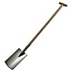 Gärtnerspaten (Arbeitsbreite: 29 cm, Silber, T-Stiel)