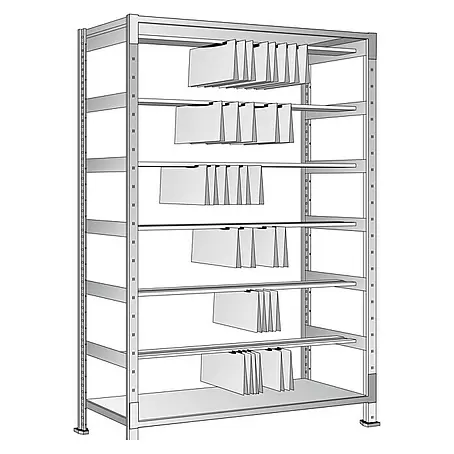 Scholz System Metall-Registraturregal Grundelement