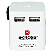 Skross Reiseadapter World USB Charger (Netzsteckertyp Reiseadapter: Typ A (NEMA-1), Weiß) | BAUHAUS