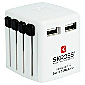 Skross Reiseadapter World USB Charger (Netzsteckertyp Reiseadapter: Typ A (NEMA-1), Weiß) | BAUHAUS