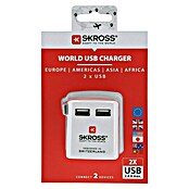 Skross Reiseadapter World USB Charger (Netzsteckertyp Reiseadapter: Typ A (NEMA-1), Weiß) | BAUHAUS