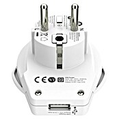 Skross Adaptador de viaje con USB-A (Tipo de enchufe de red de adaptador de viaje: Tipo E+F (CEE 7/7), Blanco) | BAUHAUS