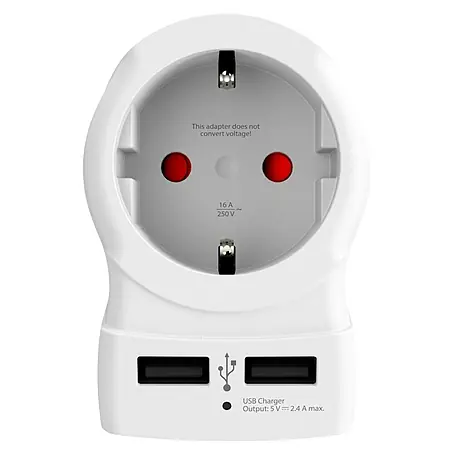 Skross  Reiseadapter Europe to UK USB
