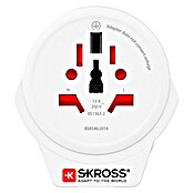 Skross Adaptador de viaje con USB-A (Tipo de enchufe de red de adaptador de viaje: Tipo E+F (CEE 7/7), Blanco) | BAUHAUS