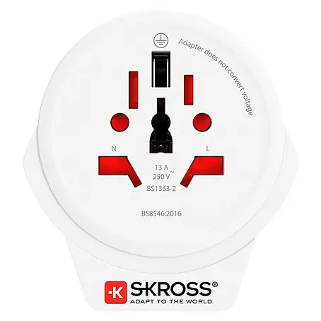 Skross  Adaptador de viaje con USB-A